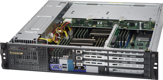 CHASSIS, BLACK 2U SC823M SAS3 WIO CHASSIS W/ REDUNDANT 800W, ROHS, BLACK
