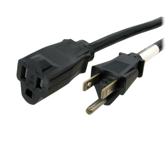PAC1013 - StarTech.com AC POWER EXTENSION CORD 3FT/1M 16AWG POWER SUPPLY EXTENSION CABLE NEMA 5-15R TO
