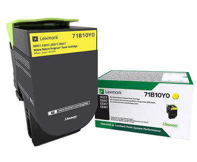 Lexmark 71B10Y0 toner cartridge Original Yellow 1 pcs