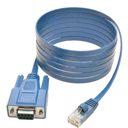 6FT CISCO SERIAL CONSOLE PORT ROLLOVER CABLE RJ45 TO DB9F 6FT