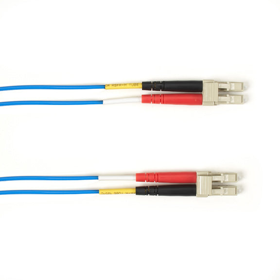 OM1 62.5/125 MULTIMODE FIBER OPTIC PATCH CABLE - OFNR PVC, LC TO LC, BLUE, 2-M (
