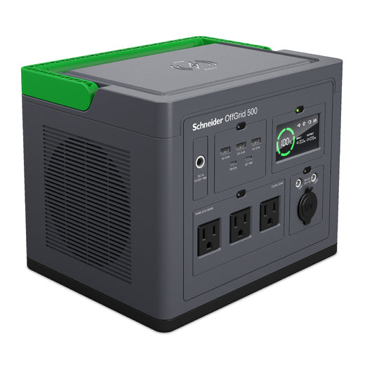 PPS500 - Schneider Electric Schneider OffGrid Portable Power Station 500 120V 517Wh Lithium-ion LCD 3 NEMA S