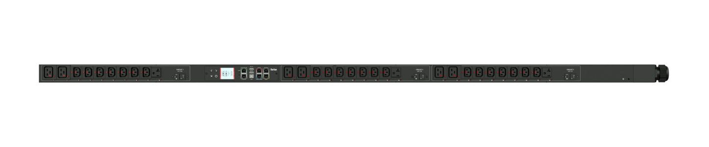 208V, 3PY, 20A (RATED TO 16A), 30 OUTLETS: 21 X LOCKING IEC-C13, 6 X LOCKING IEC