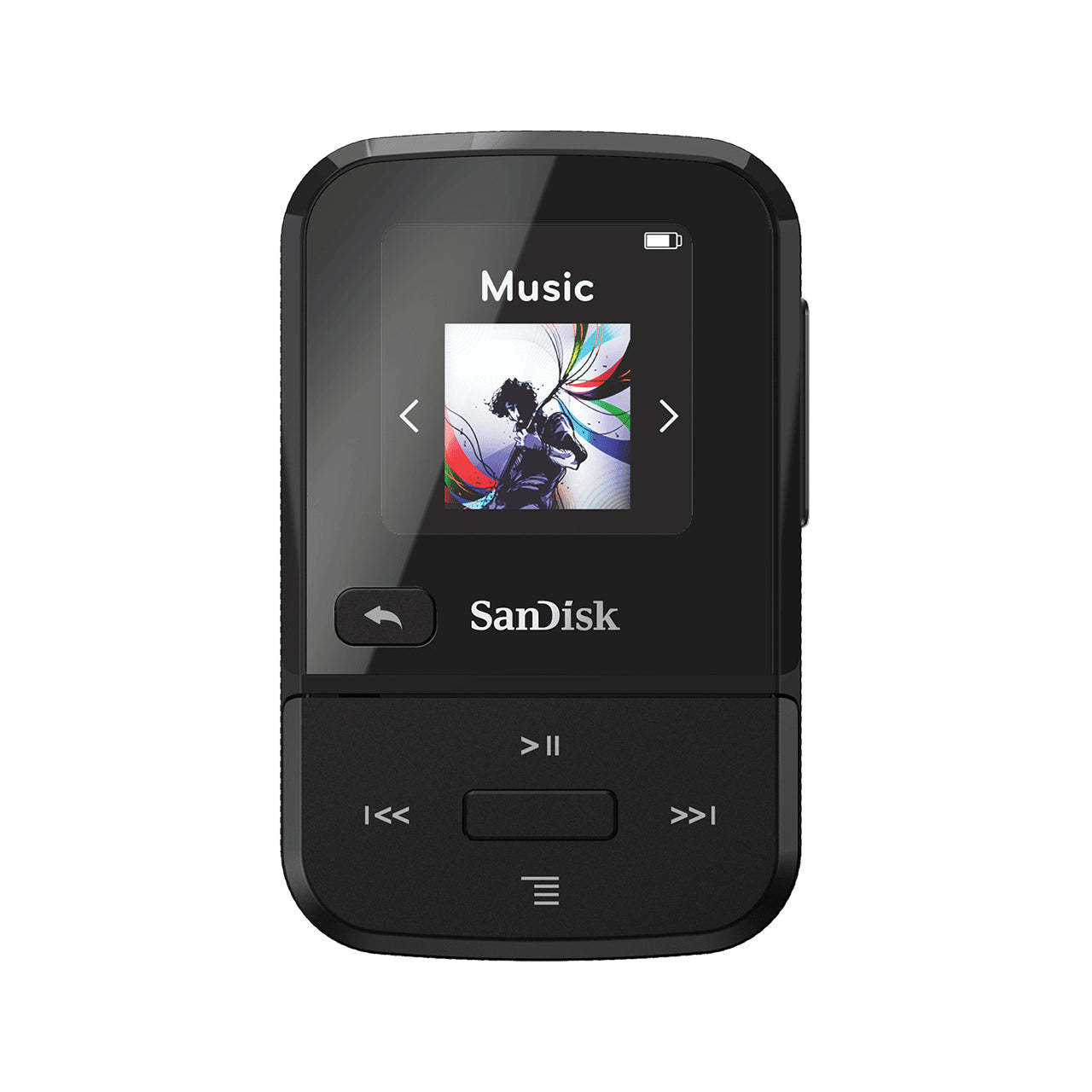 SANDISK MP3 PLAYER, SDMX30-016G-G46K, CLIP SPORT GO,  BLACK, GLOBALCLIP SPORT GO