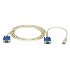 EHN9000U-0010 - Black Box KVM CPU CABLE - EC SERIES, VGA, USB, 10-FT. (3.0-M)