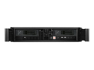 D200L-2DE1BK - iStarUSA 2U HIGH PERFORMANCE RACKMOUNT 2X3.5IN TRAYLESS HOTSWAP CHASSIS