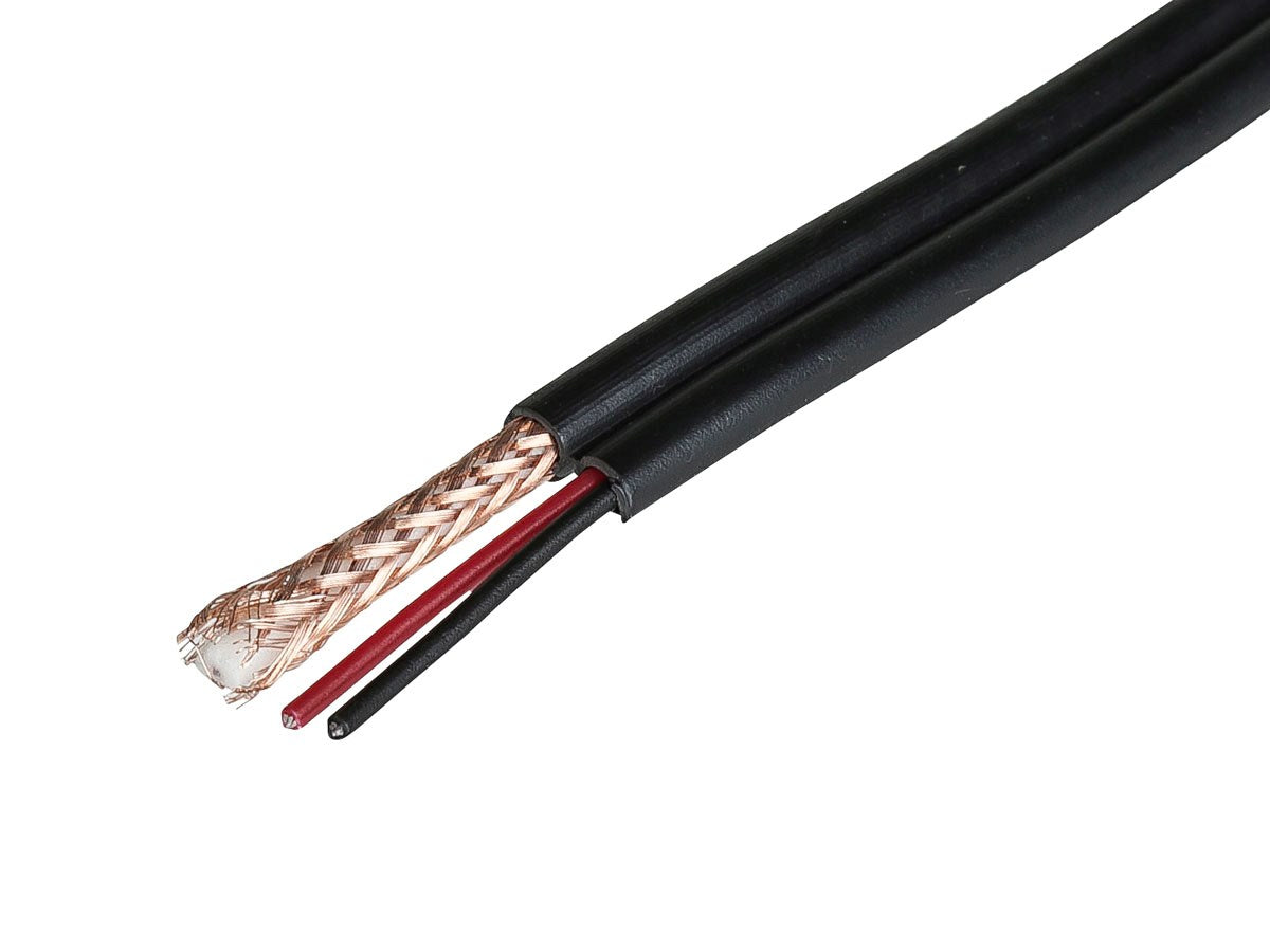 15405 - Monoprice RG59 CCA W/2X18AWG POWER BLACK CM (CCA)