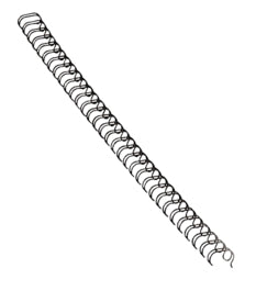 5255401 - Fellowes BINDING SPINES WIRE - BLACK 1/2IN