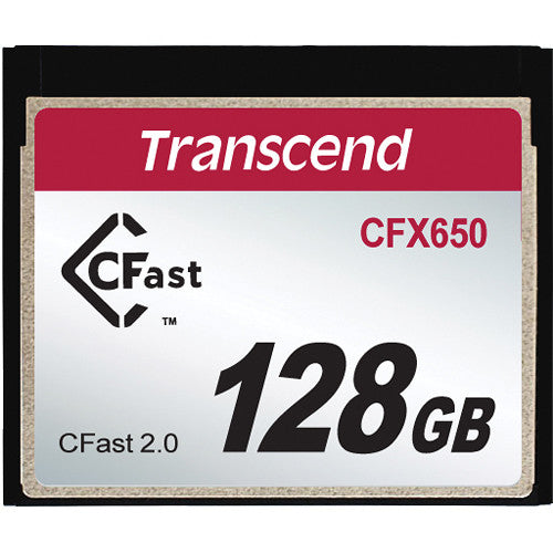 TS128GCFX650 - Transcend 128GB CFAST 2.0 SATA III TURBO MLC, WIDE OPERATING TEMPERATURE -5C - 70C, ANTI-V