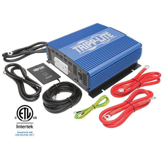 2000W MEDIUM-DUTY COMPACT POWER INVERTER WITH 2 AC/1 USB - 2.0A/BATTERY CABLES,