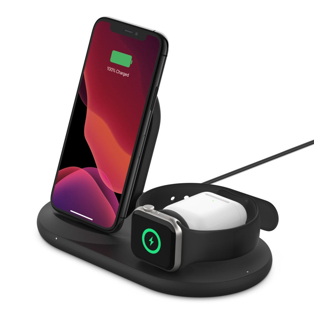 Belkin BOOST CHARGE 3-in-1 Black Indoor