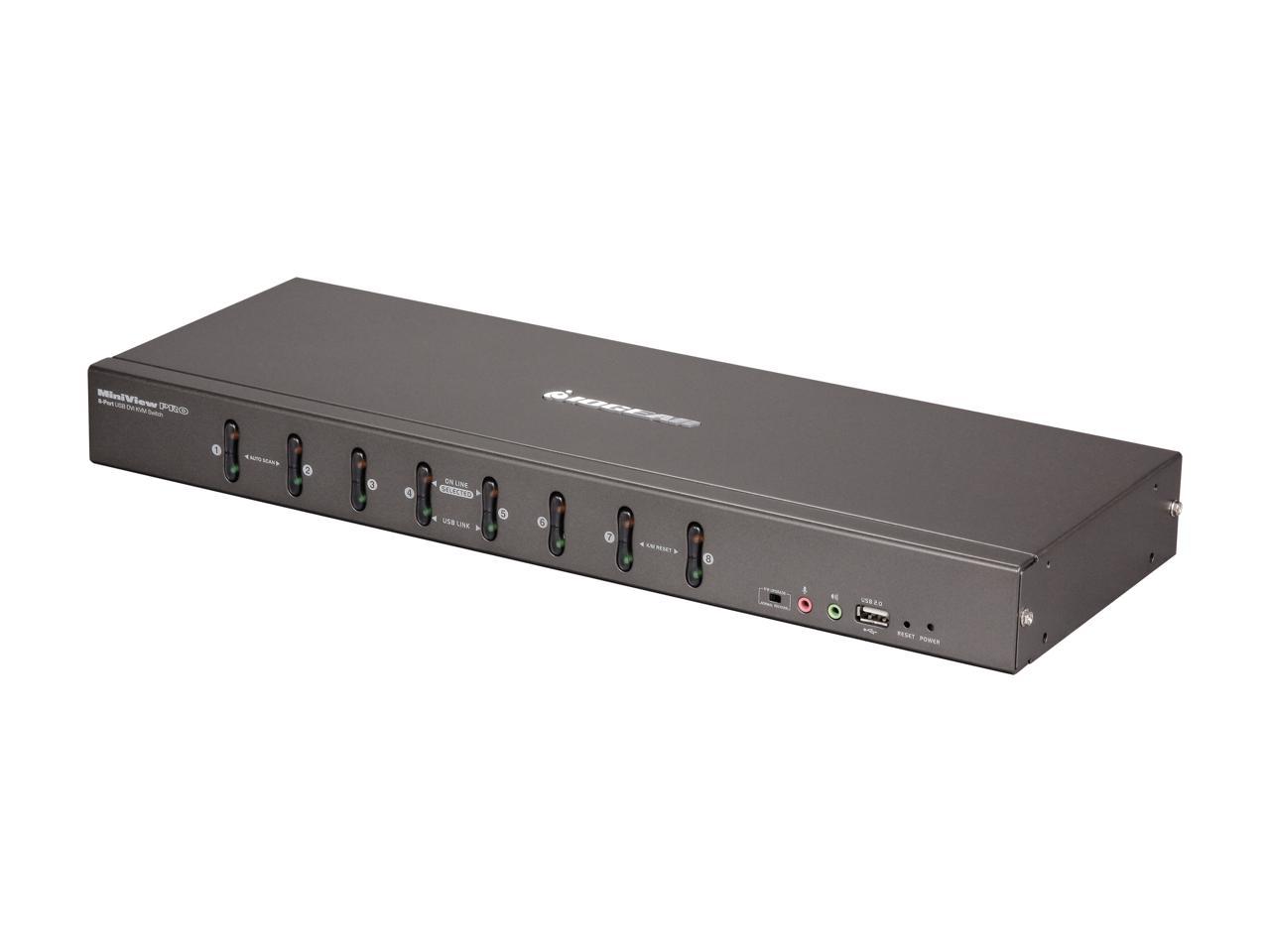 GCS1108KIT1 - iogear THE IOGEAR 8-PORT USB DVI KVMP SWITCH KIT IS A CONTROL UNIT THAT ALLOWS ACCESS A
