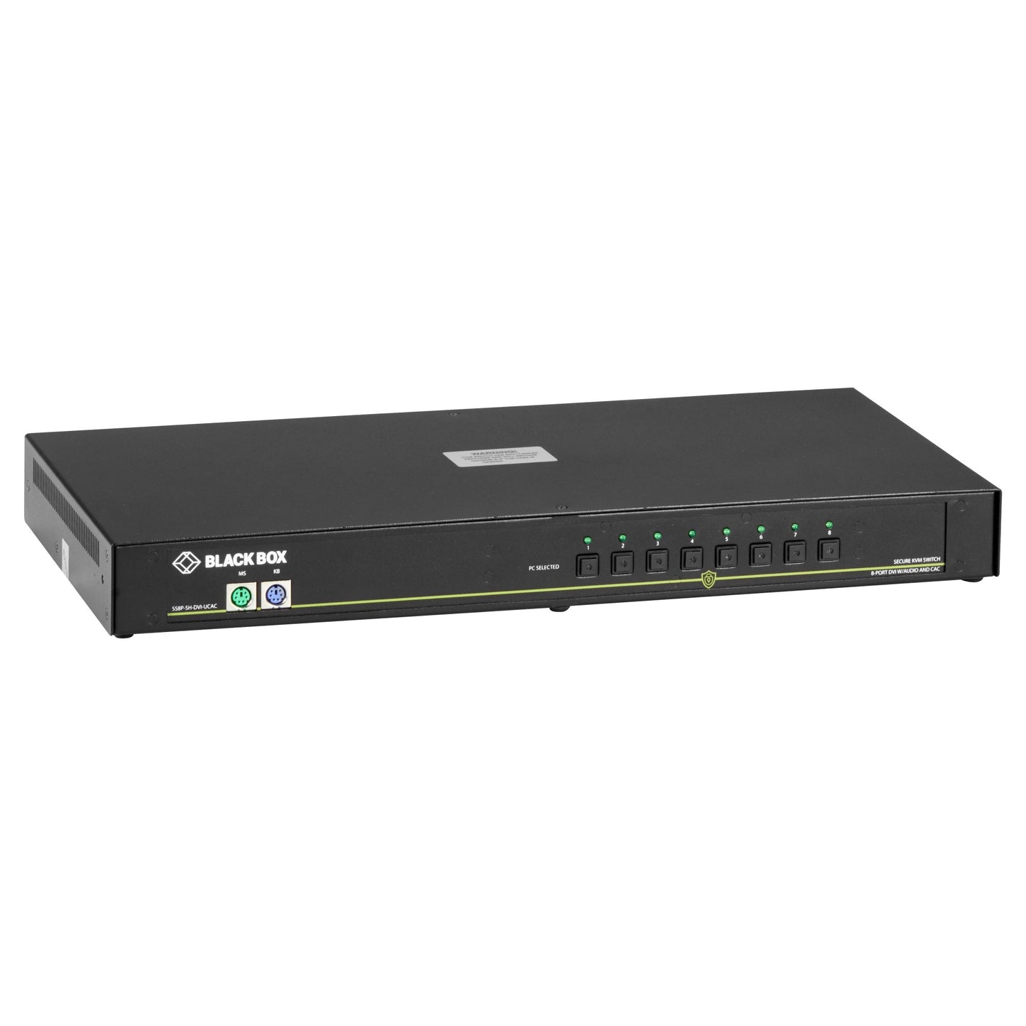 SECURE KVM SWITCH, NIAP 3.0 CERTIFIED - 8-PORT, SINGLE-MONITOR, DVI-I, USB, PS2,