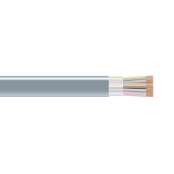 RS-232 BULK SERIAL CABLE - UNSHIELDED, PVC, 25-CONDUCTOR, 500-FT. (152.4-M), GSA