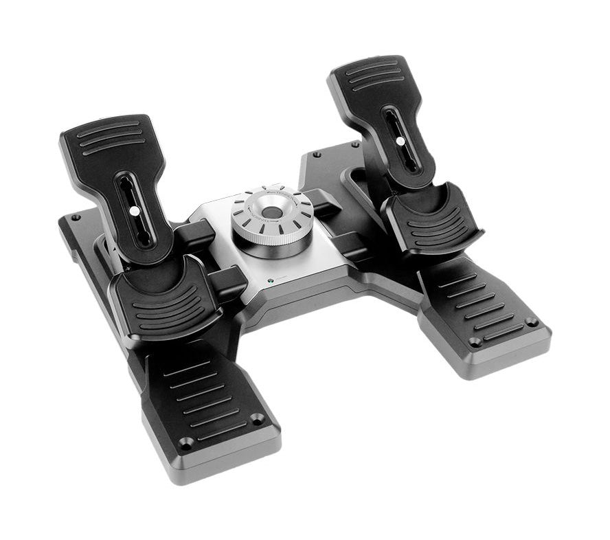 Logitech G G Saitek PRO Flight Rudder Pedals Black, Silver USB 2.0 Analogue PC