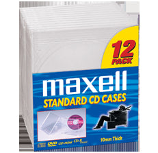 190069 - Maxell STORAGE CD JEWEL CASE (PACK OF 12 )