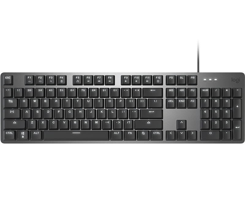 Logitech K845 Mechanical Illuminated keyboard USB Aluminum, Black