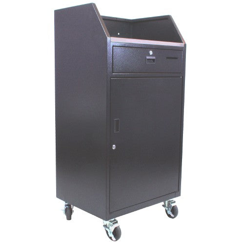 VS1100 - AmpliVox PORTABLE VALET PODIUM - 100 KEY CAPACITY