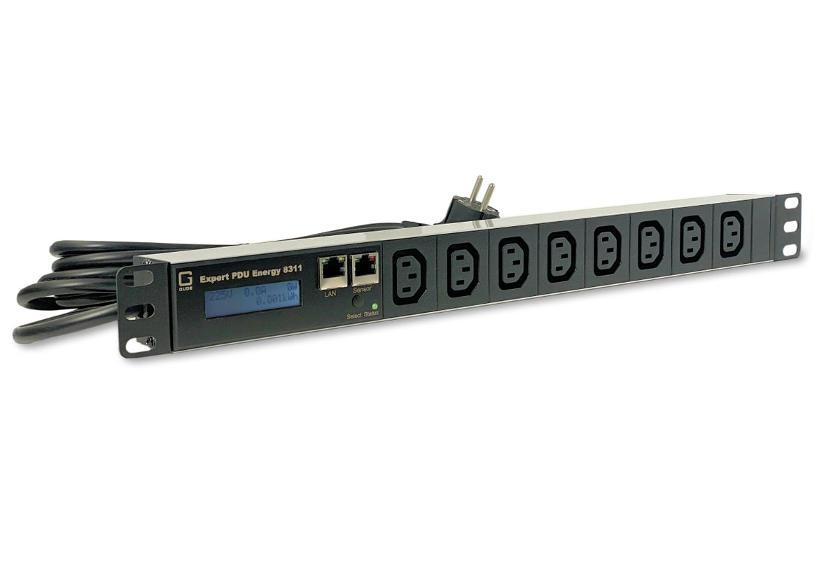 8311-3 - GUDE 8-Outlet IEC C13 Metered Rack PDU