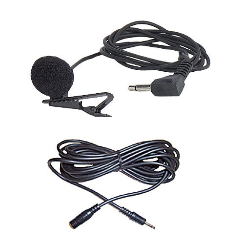 S2030 - AmpliVox LAPEL MIC WITH CLIP. CONDENSER/OMNIDIRECTIONAL. 40 INCH CORD WITH 10 FT EXTENSIO