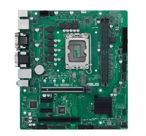 90MB1AT0-M0EAYC - Asus PRO H610M-C LGA1700 DDR5 Micro-ATX Business Motherboard