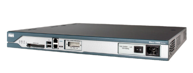 Cisco 2811, Refurbished wired router Black,Blue,Stainless steel