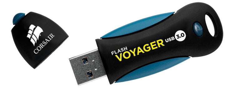 Corsair Voyager 256GB USB flash drive USB Type-A 3.2 Gen 1 (3.1 Gen 1) Black, Blue