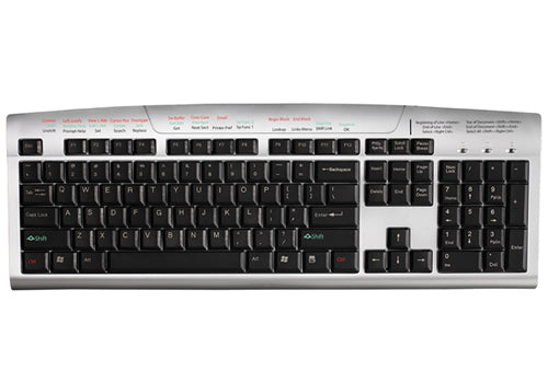 UCOOLM/CS/B1 - Man & Machine BLACK WATER RESISTANT KEYBOARD WITH MEDITECH CLIENT SERVER SHORTCUT LAYOUT