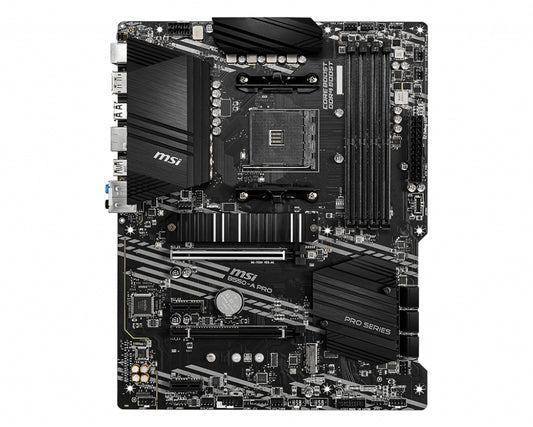 B550-A PRO,AMD B550,BLACK/MATT,ATX,AM4,SUPPORTS 3RD GEN AMD RYZEN/ 3ND GEN AMD R