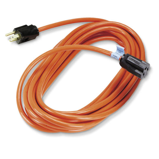 HEAVY DUTY INDOOR/OUTDOOR EXTENSION CORD - SINGLE-OUTLET, 14/3 GROUNDED, ORANGE,