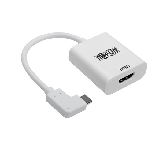 RIGHT-ANGLE USB-C TO HDMI ADAPTER CABLE (M/F) - 3.1, GEN 1, THUNDERBOLT 3, 4096