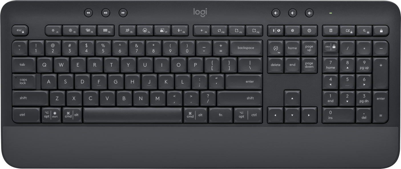 Logitech Signature K650 keyboard RF Wireless + Bluetooth Graphite