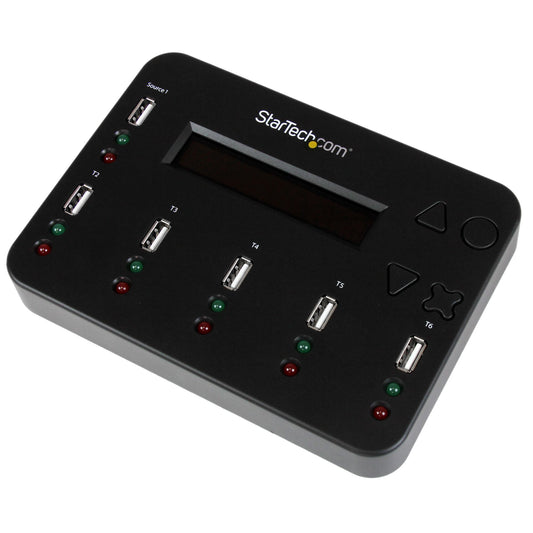 StarTech.com USBDUP15 media duplicator USB flash drive duplicator 5 copies Black