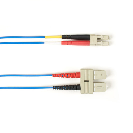 Black Box FOCMR62-002M-SCLC-BL fiber optic cable 78.7" (2 m) SC LC OFNR OM1 Blue