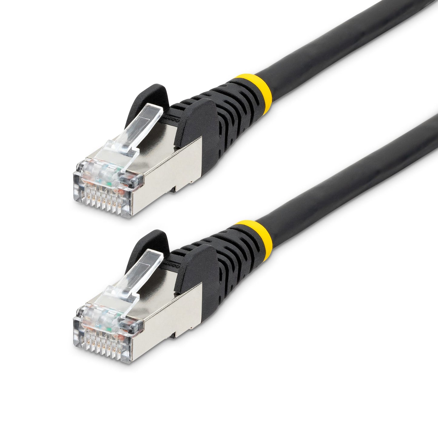 NLBK-10F-CAT6A-PATCH - StarTech.com 10FT CAT6A ETHERNET CABLE - BLACK - LOW SMOKE ZERO HALOGEN (LSZH) - 10GBE 500MHZ