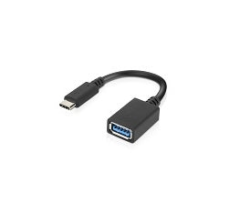 Lenovo LenovoUSB-CtoUSB-AAdapter USB cable 5.51" (0.14 m) USB 3.2 Gen 1 (3.1 Gen 1) USB C USB A Black