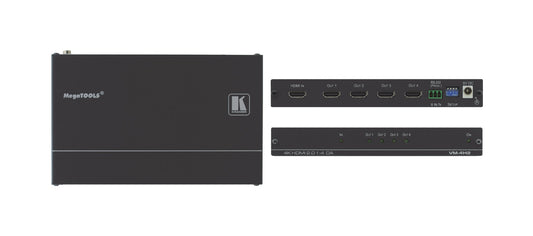 10-80408090 - Kramer Electronics VM-4H2 IS A 1:4 DISTRIBUTION AMPLIFIER FOR UP TO 4K HDR, HDMI SIGNALS THAT COMPL