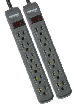 MMS362P - Minute Man 2-PACK STRIPS 241 JOULES 3-FT CORD