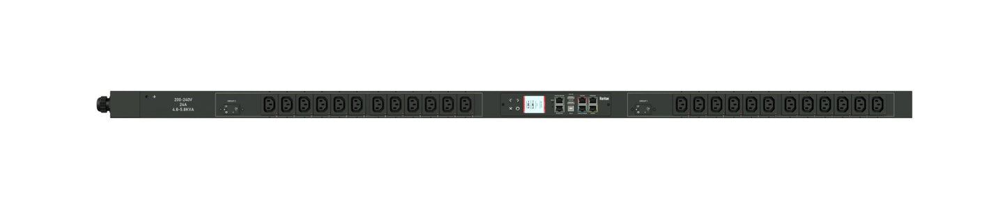 1PH,208V AC,30A (24A RATED),24 OUTLETS,24X C13,PLUG,NEMA L6-30P (BOTTOM-BOTTOM F