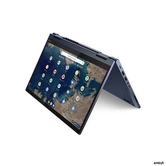 Lenovo ThinkPad C13 Yoga 3500C Chromebook 13.3" Touchscreen Full HD AMD Ryzenâ„¢ 5 8 GB DDR4-SDRAM 256 GB SSD Wi-Fi 5 (802.11ac) ChromeOS Blue