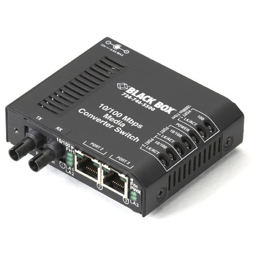 FAST ETHERNET (100-MBPS) SWITCH - (2) 10/100-MBPS COPPER RJ45, (1) 100-MBPS MULT