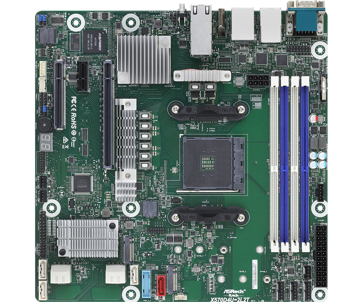 Asrock ASROCK RACK X570D4U-2L2T MICRO-ATX SERVER MOTHERBOARD AMD AM4 PGA 1331 DUAL 10GL