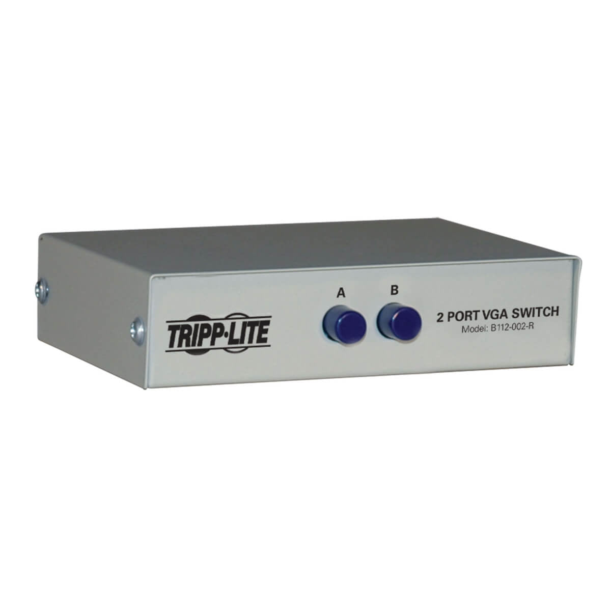B112-002-R - Tripp Lite 2-PORT MANUAL VGA/SVGA VIDEO SWITCH 3X HD15F METAL