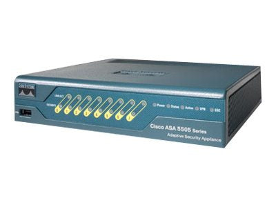 Cisco ASA 5505, Refurbished hardware firewall 150 Mbit/s 1U