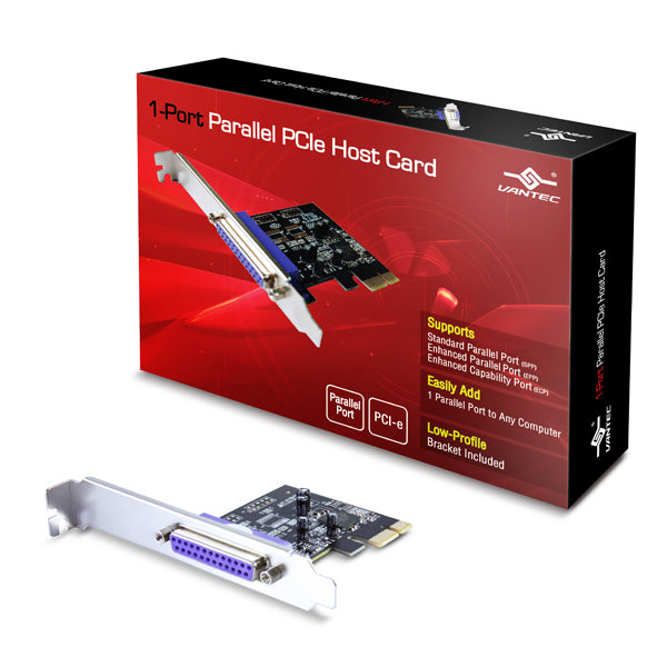 UGT-PCE10PL - VANTEC 1-PORT PARALLEL PCIE CARD