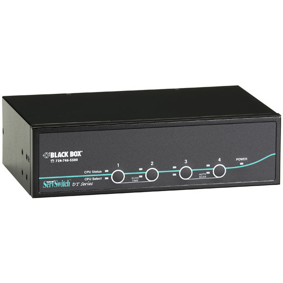 DESKTOP KVM SWITCH - DUAL-HEAD DVI-D, USB, 4-PORT, GSA, TAA