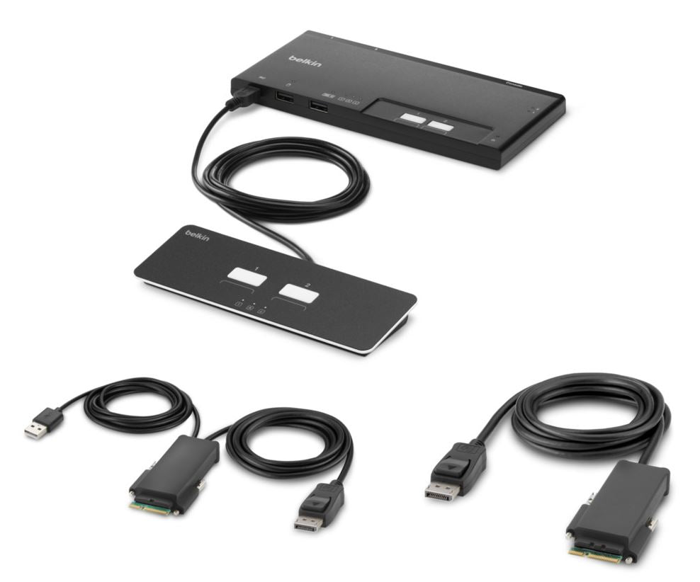 Belkin F1DN102MOD-PP-4 KVM switch Black