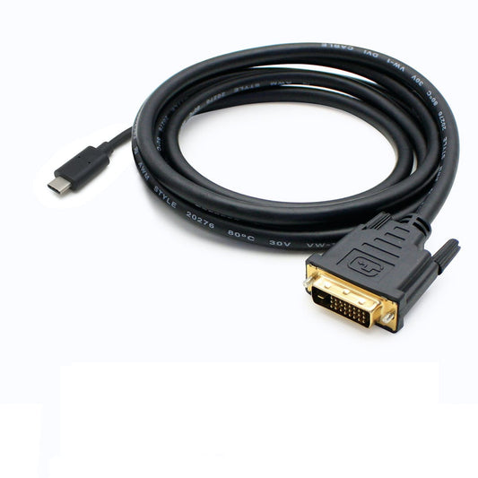 USBC2DVIDMM6F-AO - AddOn Networks 6FT USB TO DVI-D M/M BLACK ADAPTER CBL