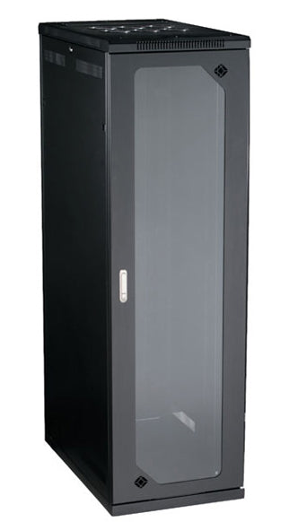 SERVER CABINET - 42U, 24"W X 40"D, TEMP GLASS, GSA, TAA