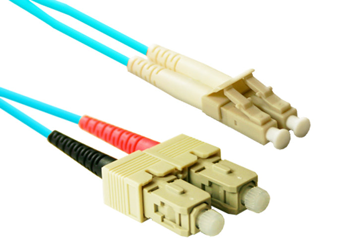 SCLC-OM4-3M-ENT - eNet Components TAA COMPLIANT ENET 3M SC/LC DUPLEX MULTIMODE 50/125 10GB OM4 OR BETTER AQUA FIBE